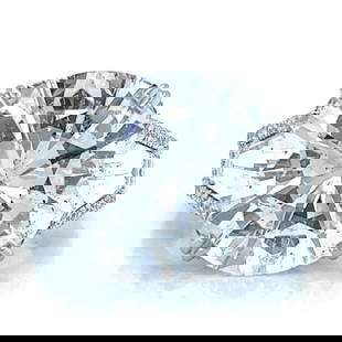 10.21 Ct HRD Certified Diamond Platinum Engagement Ring: 10.21 Ct HRD Certified Diamond Platinum Engagement Ring This stunning platinum engagement ring features a breathtaking 10.21 Ct. HRD Certified diamond, showcasing a brilliant F color and SI2 clarity.