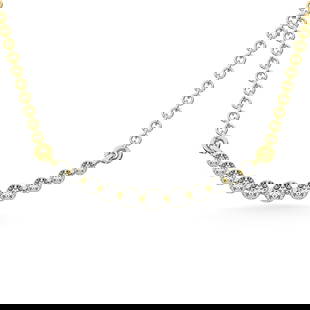 14K Yellow Gold 1/4 Ct.Tw. Diamond Necklace: 14K Yellow Gold 1/4 Ct.Tw. Diamond Necklace Metal: 14k Yellow Gold Stone Count: 11.0 Stone Shape: Round Stone Type: Prong Stone Color: G-h Stone Clarity: Si3 Stone Weight (Carat): 0.26 This item may t