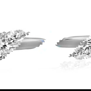 Rachel Koen 14K White Gold 1.75ct Lab Grown Diamond Solitaire Engagement Ring: Rachel Koen 14K White Gold 1.75ct Lab Grown Diamond Solitaire Engagement Ring This exquisite Round Cut Lab Grown Diamond Solitaire Engagement Ring is a perfect symbol of love and commitment. Crafted f