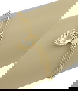 Tiffany & Co. Elsa Peretti 18k Yellow Gold Heart Charm Bracelet: Tiffany & Co. Elsa Peretti 18k Yellow Gold Heart Charm Bracelet This stunning bracelet from the Curved Heart collection by designer Elsa Peretti is a genuine Tiffany & Co. piece, beautifully crafted f