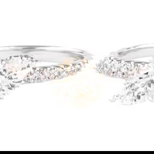 EGL Certified 1.20 Carat Round Brilliant Diamond Engagement Ring 18 Karat White Gold: EGL Certified 1.20 Carat Round Brilliant Diamond Engagement Ring 18 Karat White Gold This exquisite EGL Certified diamond ring features a stunning 1.20 carat round brilliant diamond, complemented by a
