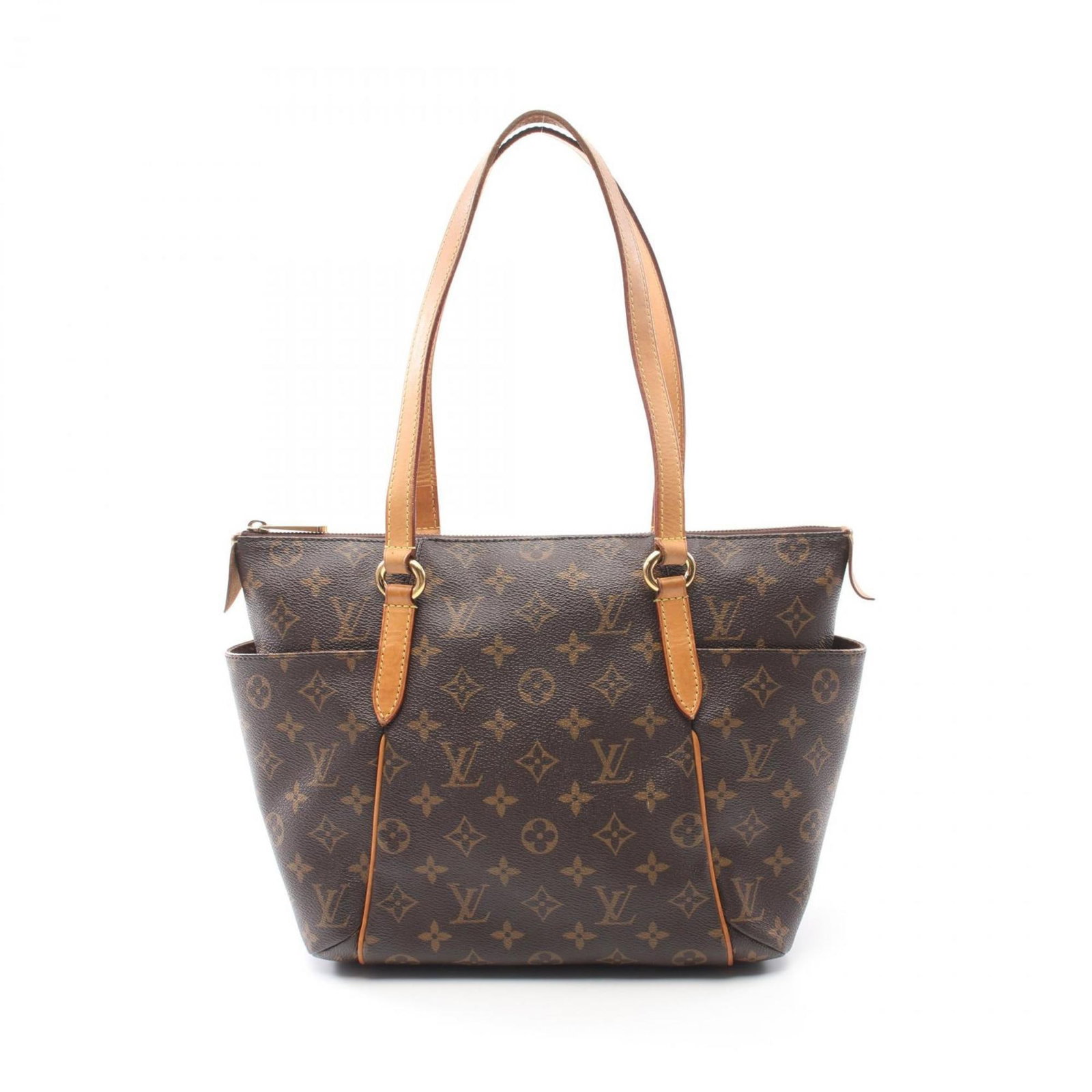 Louis Vuitton Totally PM Monogram Tote Bag Brown Coated Canvas Women's: Louis Vuitton Totally PM Monogram Tote Bag Brown Coated Canvas Women's Elevate your accessory collection with this Louis Vuitton Totally PM Tote Bag, crafted from durable coated canvas PVC featuring t
