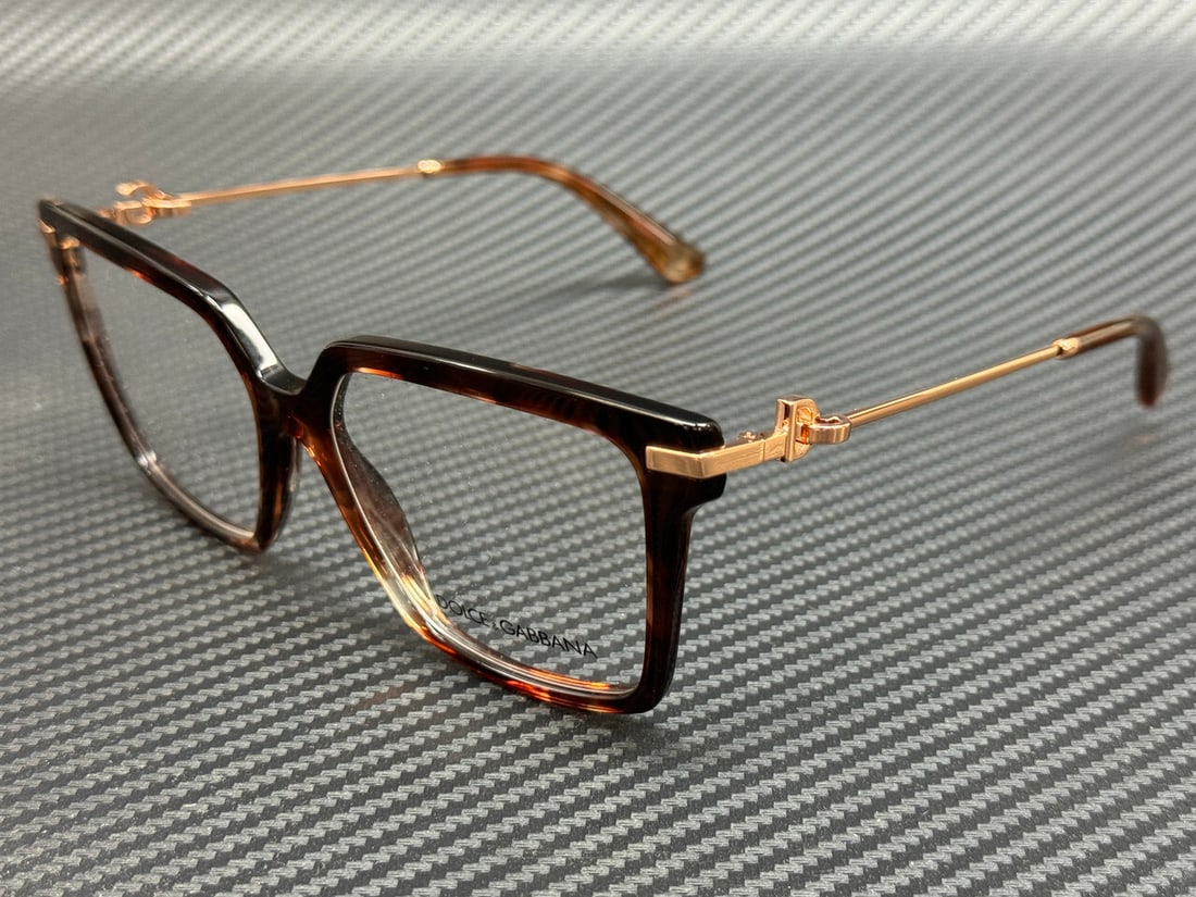 Dolce & Gabbana DG3397 3222 Havana Women's Eyeglasses with Authenticity Certificate: Dolce & Gabbana DG3397 3222 Havana Women's Eyeglasses with Authenticity Certificate These Dolce & Gabbana DG3397 3222 eyeglasses are designed for women, showcasing a stylish Havana frame color. The ey