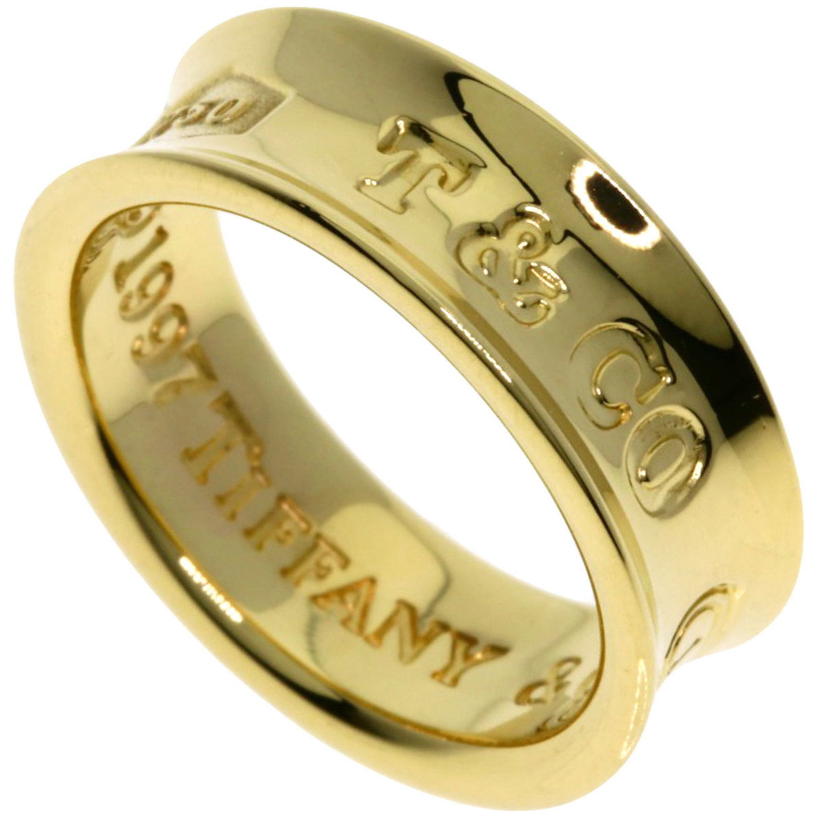 Tiffany 1837 18K Yellow Gold Women's Band Ring US Size 4 JP Size 7: Tiffany 1837 18K Yellow Gold Women's Band Ring US Size 4 JP Size 7 This stunning Tiffany 1837 Band Ring is crafted from 18K yellow gold, exuding elegance and sophistication. Designed specifically for 