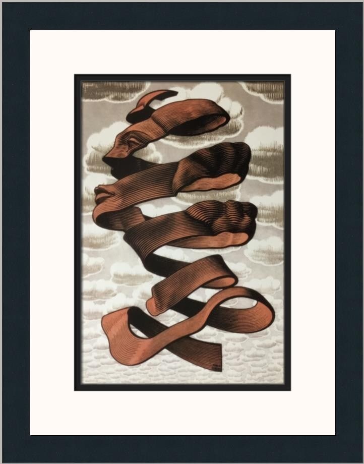 M.C. Escher Rind II Custom Framed Print 18x14 Modern Impressionism: M.C. Escher Rind II Custom Framed Print 18x14 Modern Impressionism Experience the captivating artistry of M.C. Escher with this custom framed print of "Rind II." This medium-sized piece showcases a st