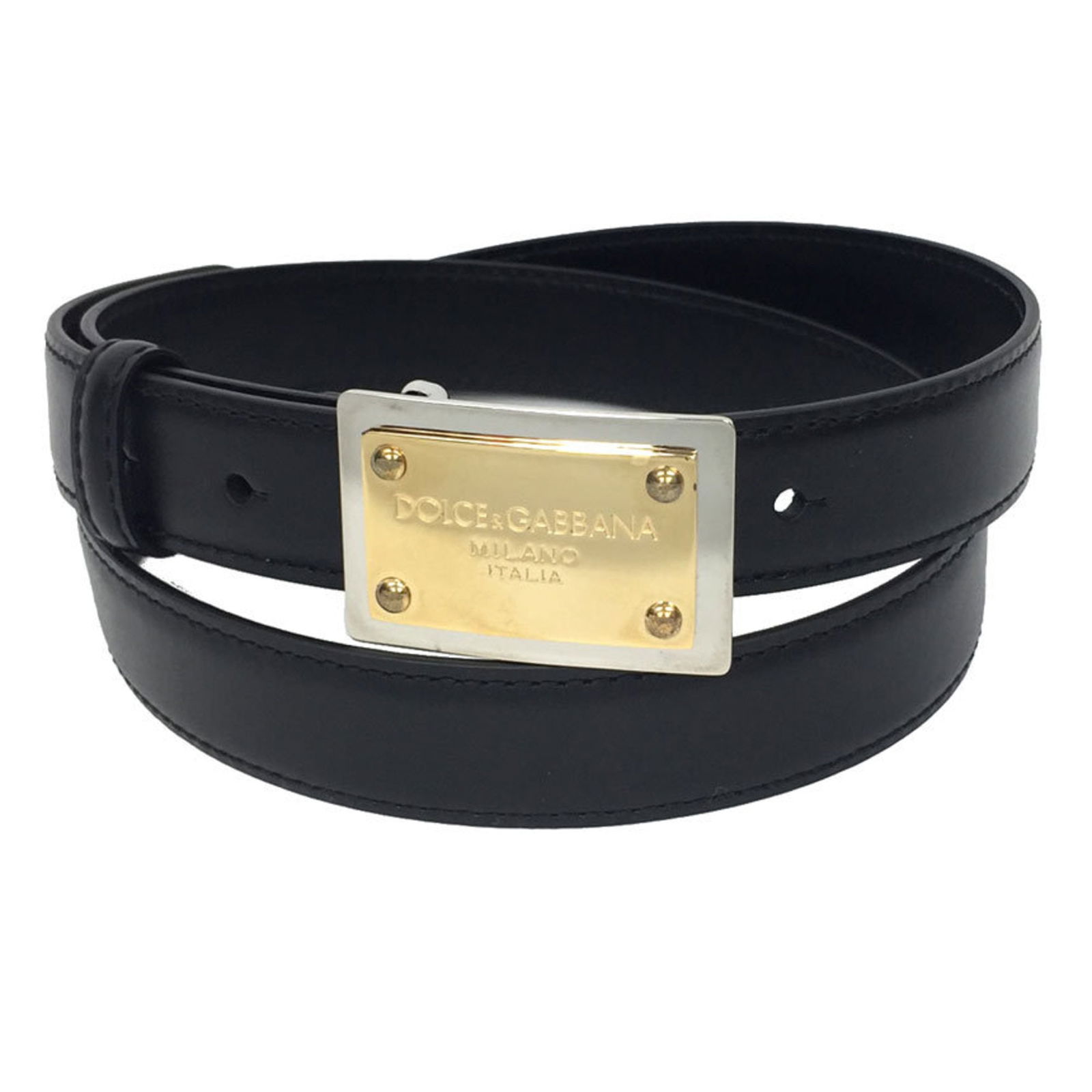 Dolce & Gabbana Black Leather Men's Belt Size 90 Unused: Dolce & Gabbana Black Leather Men's Belt Size 90 Unused This Dolce & Gabbana belt is a stylish accessory designed for men, crafted from high-quality leather in a classic black color. The belt features
