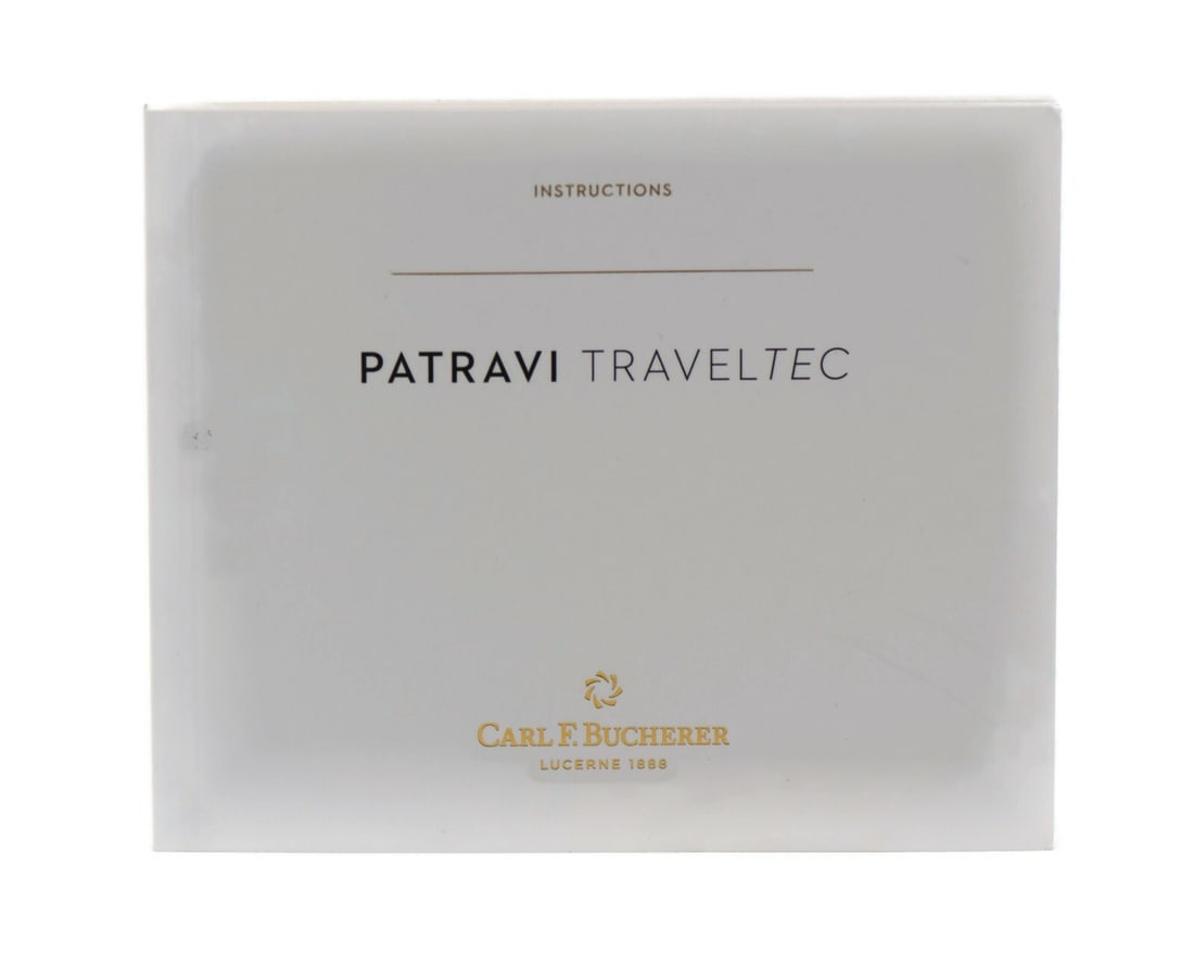 Carl F Bucherer Patravi Traveltec Watch Manual: Carl F Bucherer Patravi Traveltec Watch Manual This is a pre-owned manual for the Carl F Bucherer Patravi Traveltec, providing essential information about the watch's features and functionalities. Per