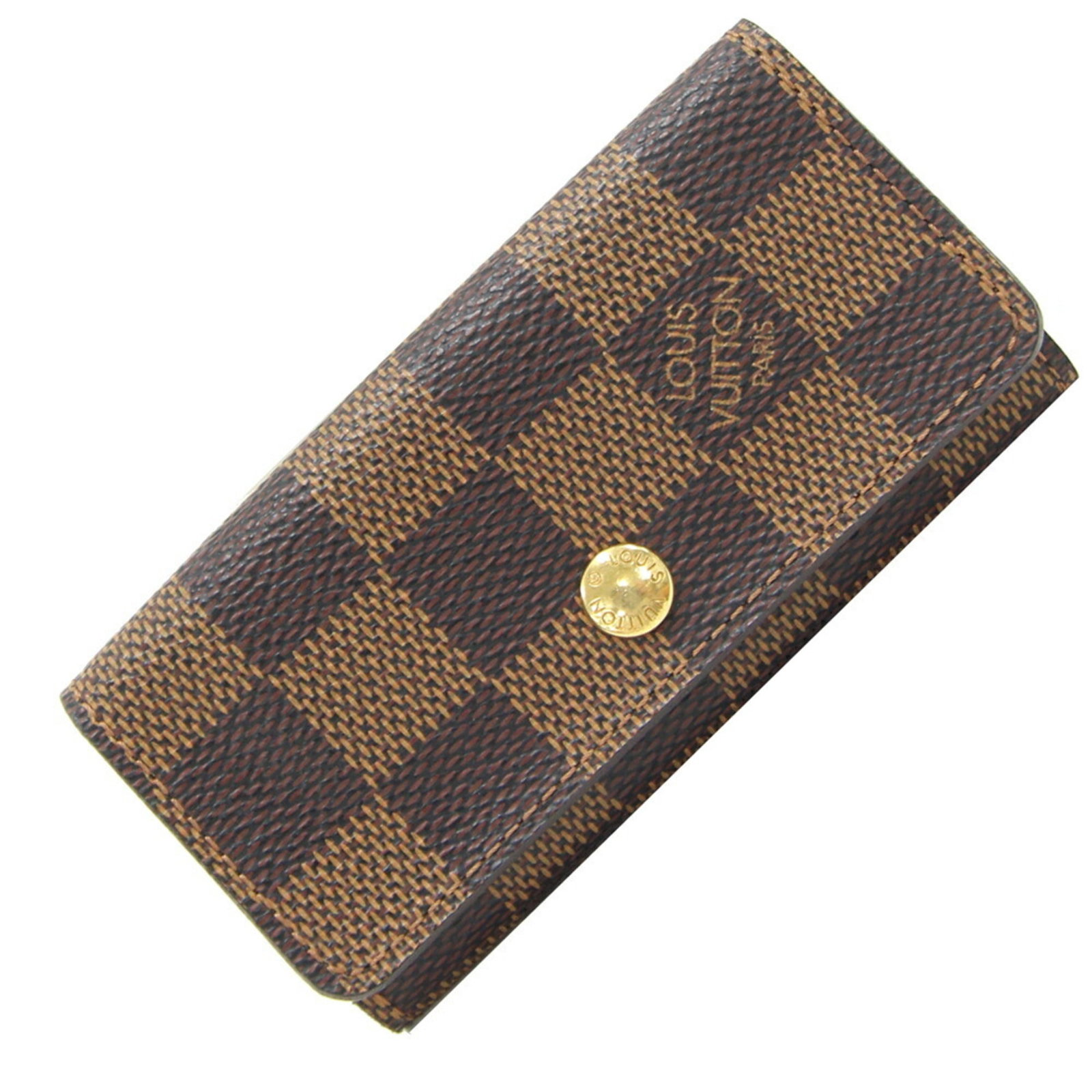 Louis Vuitton Damier Multicle Key Case 4-Ring 2.16 x 4.13 x 0.39: Louis Vuitton Damier Multicle Key Case 4-Ring 2.16 x 4.13 x 0.39 Introducing the Louis Vuitton Damier Multicle 4-ring key case, a stylish accessory designed for both men and women. This keycase featur