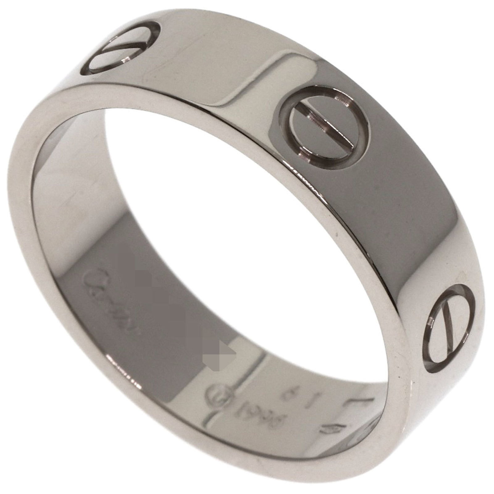 Cartier Love Ring 18K White Gold Band Unisex Size 10: Cartier Love Ring 18K White Gold Band Unisex Size 10 This exquisite Cartier Love Ring is crafted from high-quality 18K white gold, making it a timeless piece suitable for both men and women. The band 