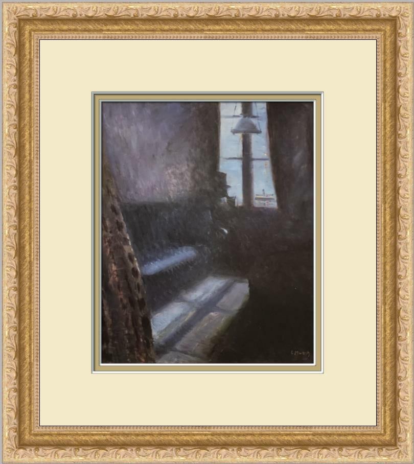Edvard Munch Night in St Cloud Custom Framed Art Print 13 x 12.5: Edvard Munch Night in St Cloud Custom Framed Art Print 13 x 12.5 This beautifully framed print features Edvard Munch's renowned artwork, "Night in St Cloud." It is a medium-sized offset lithograph, me