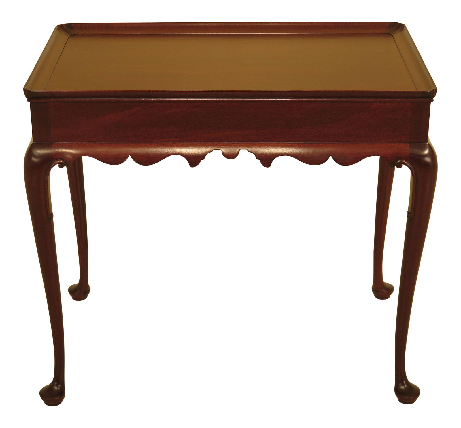 1970s Kittinger Mahogany Queen Anne Tea Table CW-8 with Candle Slides 29.5 x 18 x 26.5: 1970s Kittinger Mahogany Queen Anne Tea Table CW-8 with Candle Slides 29.5 x 18 x 26.5 Kittinger Queen Anne mahogany CW-8 Colonial Williamsburg tea table. Features high quality construction and pine p
