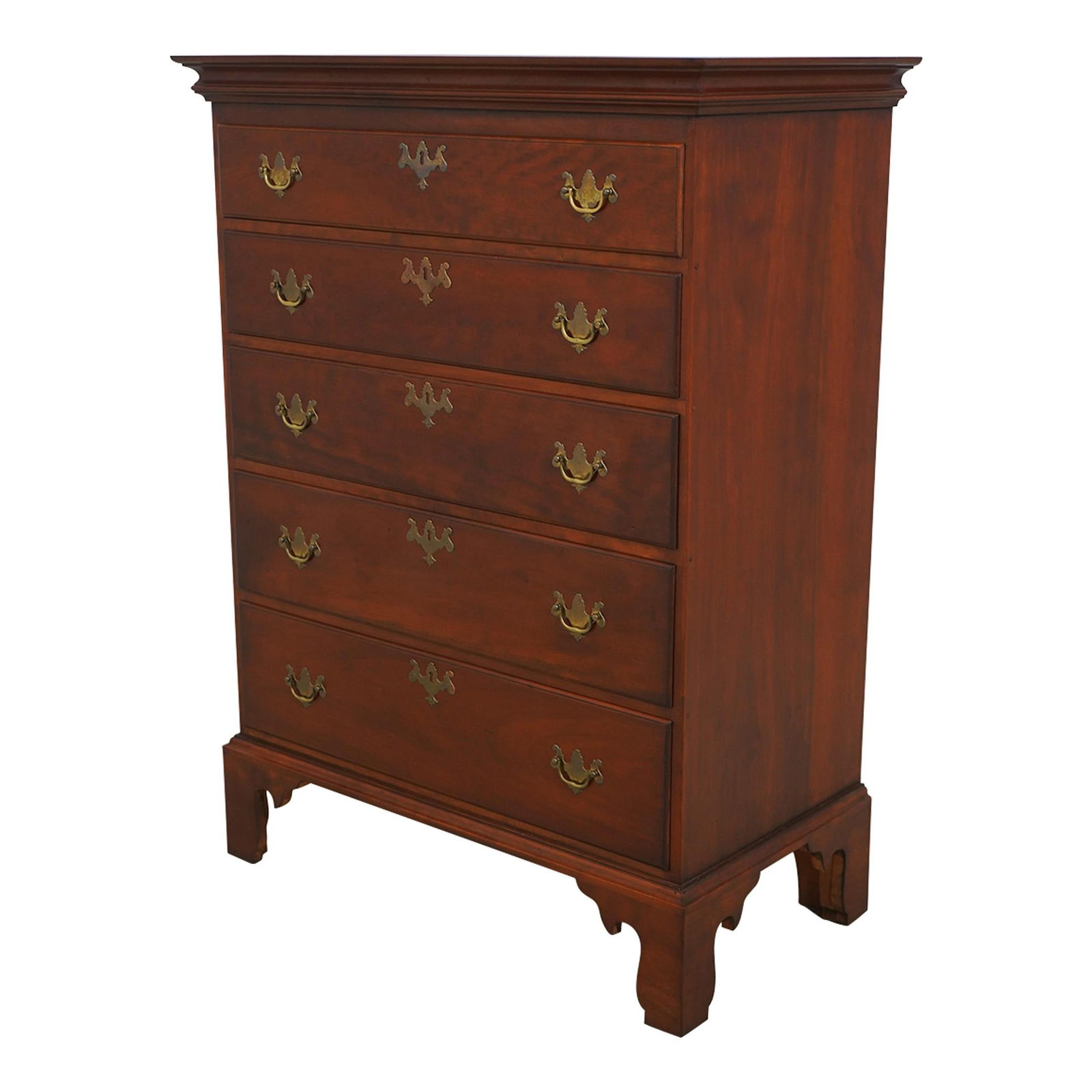 Eldred Wheeler Cherry 5 Drawer Chest Solid Brass Hardware 35.5w x 19.5d x 48.5h: Eldred Wheeler Cherry 5 Drawer Chest Solid Brass Hardware 35.5w x 19.5d x 48.5h This exquisite Eldred Wheeler Cherry 5 Drawer Chest of Drawers is a testament to high-quality craftsmanship. Made from s