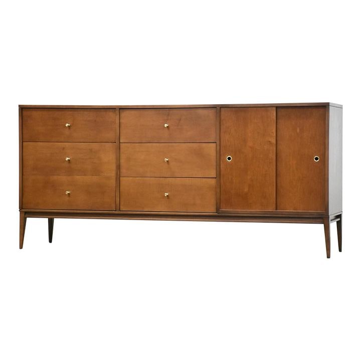 Mid-Century Modern Paul McCobb Credenza 72" Maple Sideboard: Mid-Century Modern Paul McCobb Credenza 72" Maple Sideboard Discover a stunning mid-century modern sideboard credenza, designed by Paul McCobb for Winchendon's Planner Group. This piece features solid
