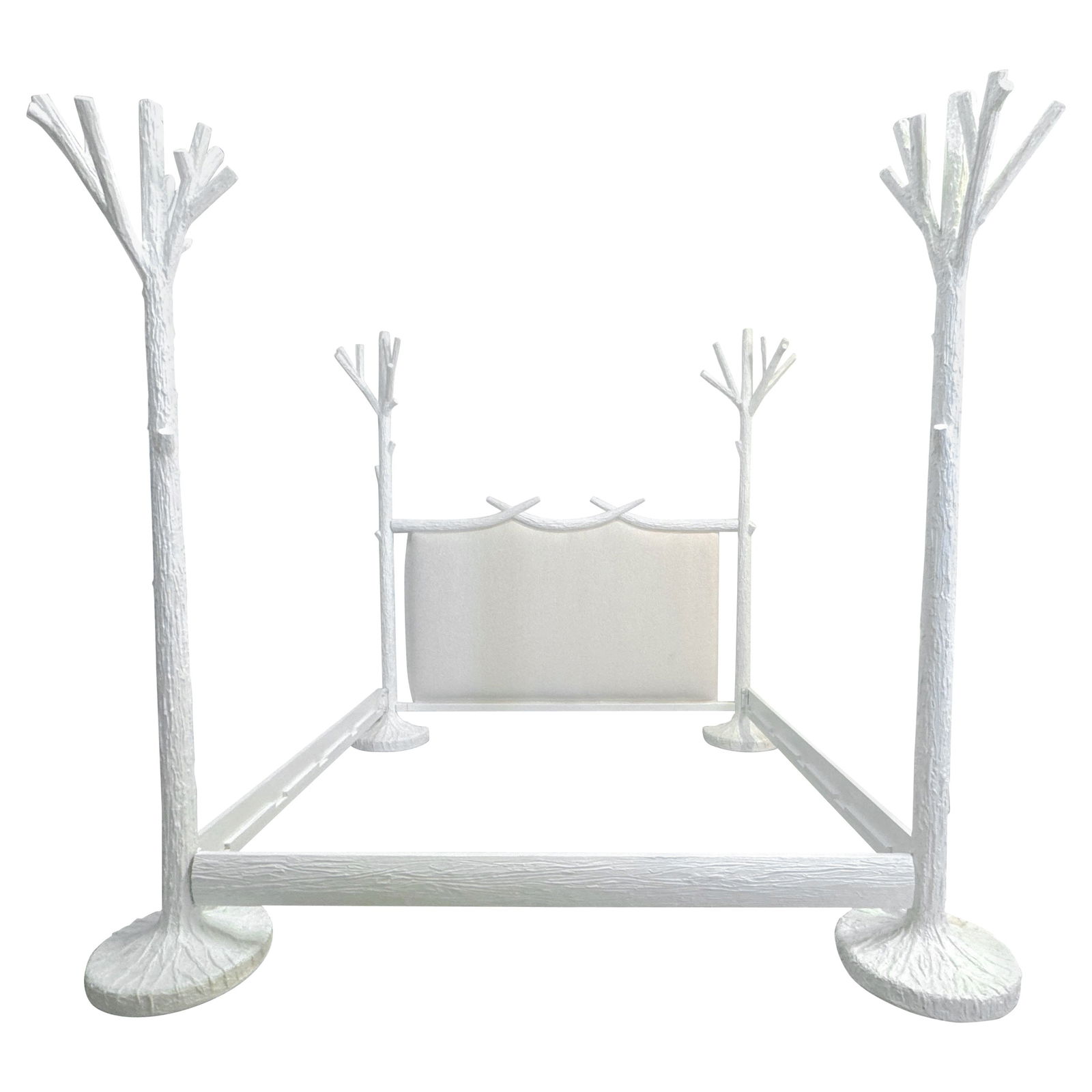 John Dickinson Twig King Size Four Poster Bed 1970s Nature Inspired Design: John Dickinson Twig King Size Four Poster Bed 1970s Nature Inspired Design Presenting the exquisite John Dickinson 'Twig' King Size Four Poster Bed, a masterwork that embodies the designer's signature