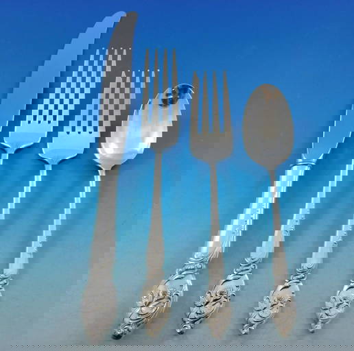 Imperial Queen By Whiting Sterling Silver Master Butter Flat