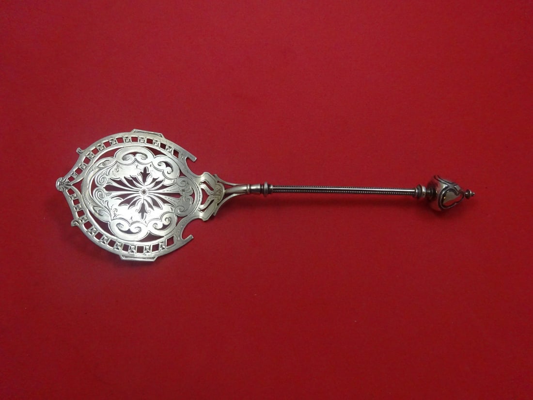 George Sharp Gothic Dome Sterling Silver Tomato Waffle Server 9 Inch: George Sharp Gothic Dome Sterling Silver Tomato Waffle Server 9 Inch This exquisite Gothic Dome Tomato / Waffle Server, crafted by George Sharp, showcases the elegance of sterling silver craftsmanship