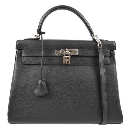 Hermes Phw Kelly 35 Shoulder Handbag Way Veau Epsom Leather Blue