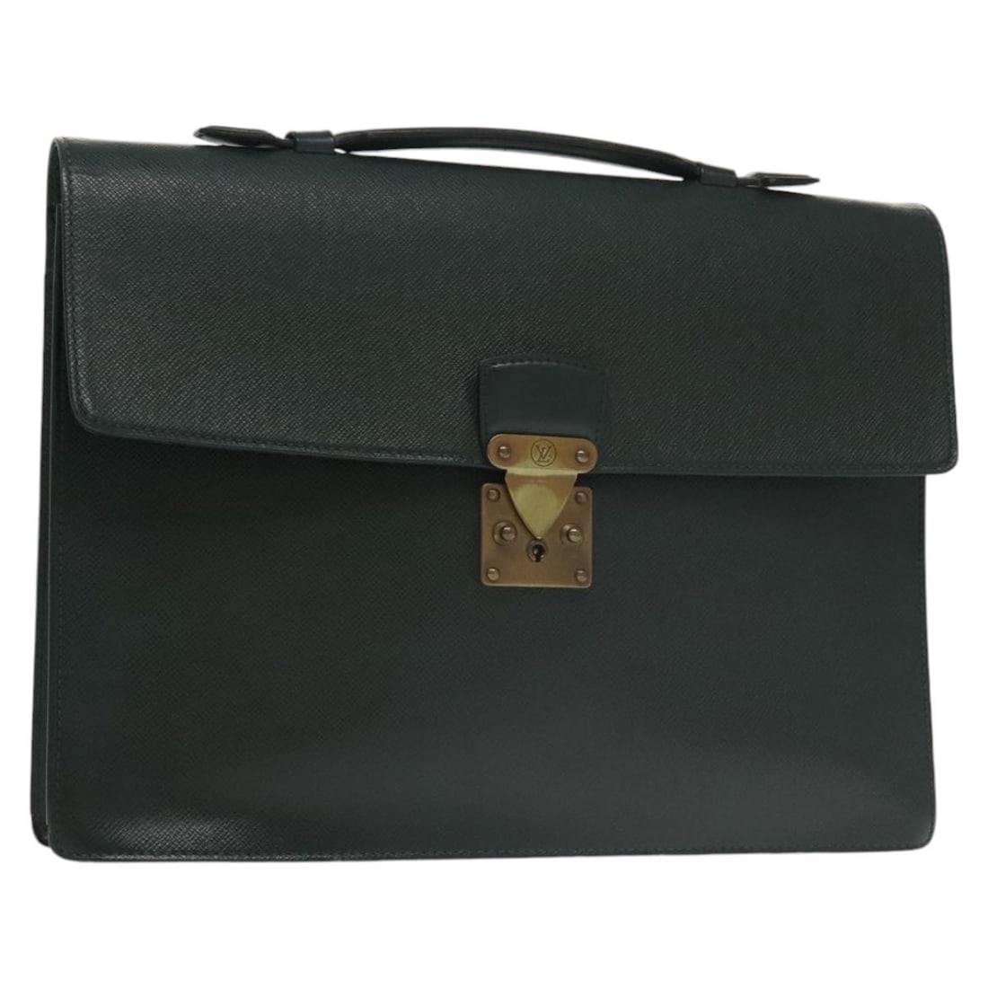 LOUIS VUITTON Taiga Serviette Kourad Business Bag Epicea M30074: LOUIS VUITTON Taiga Serviette Kourad Business Bag Epicea M30074 The LOUIS VUITTON Taiga Serviette Kourad Business Bag in Epicea is a stylish and functional accessory made from high-quality Taiga leath