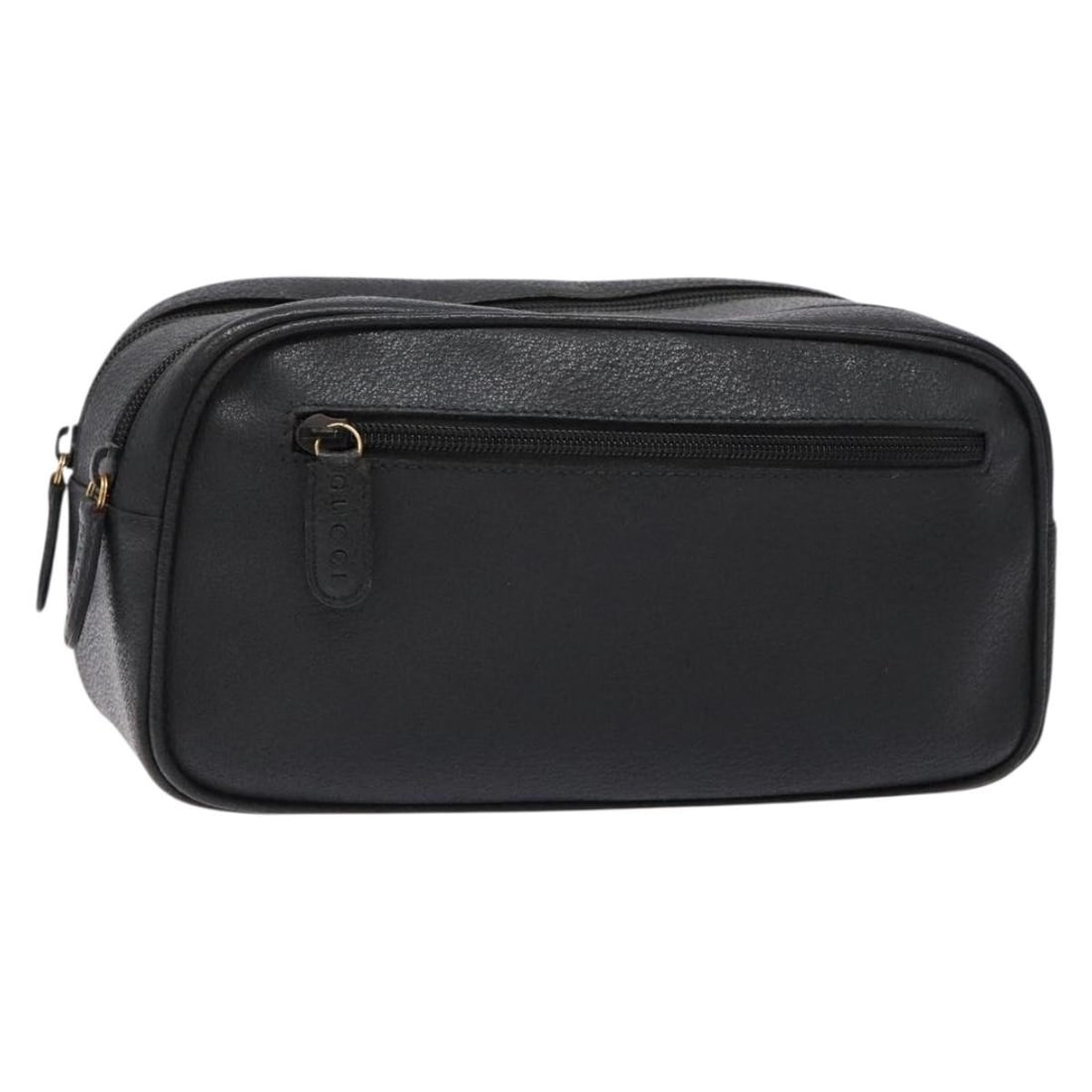GUCCI GG Canvas Clutch Bag Leather Black Gold Made in Italy: GUCCI GG Canvas Clutch Bag Leather Black Gold Made in Italy Elevate your style with this authentic GUCCI GG Canvas Clutch Bag, a perfect blend of elegance and functionality. Crafted from premium leath