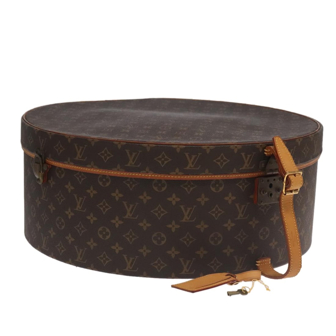 LOUIS VUITTON Monogram Necktie Case Hat Holder Auth 78556A: LOUIS VUITTON Monogram Necktie Case Hat Holder Auth 78556A This authentic LOUIS VUITTON Monogram Hat Holder, also known as a necktie case, showcases the iconic monogram canvas design. It is ideal for