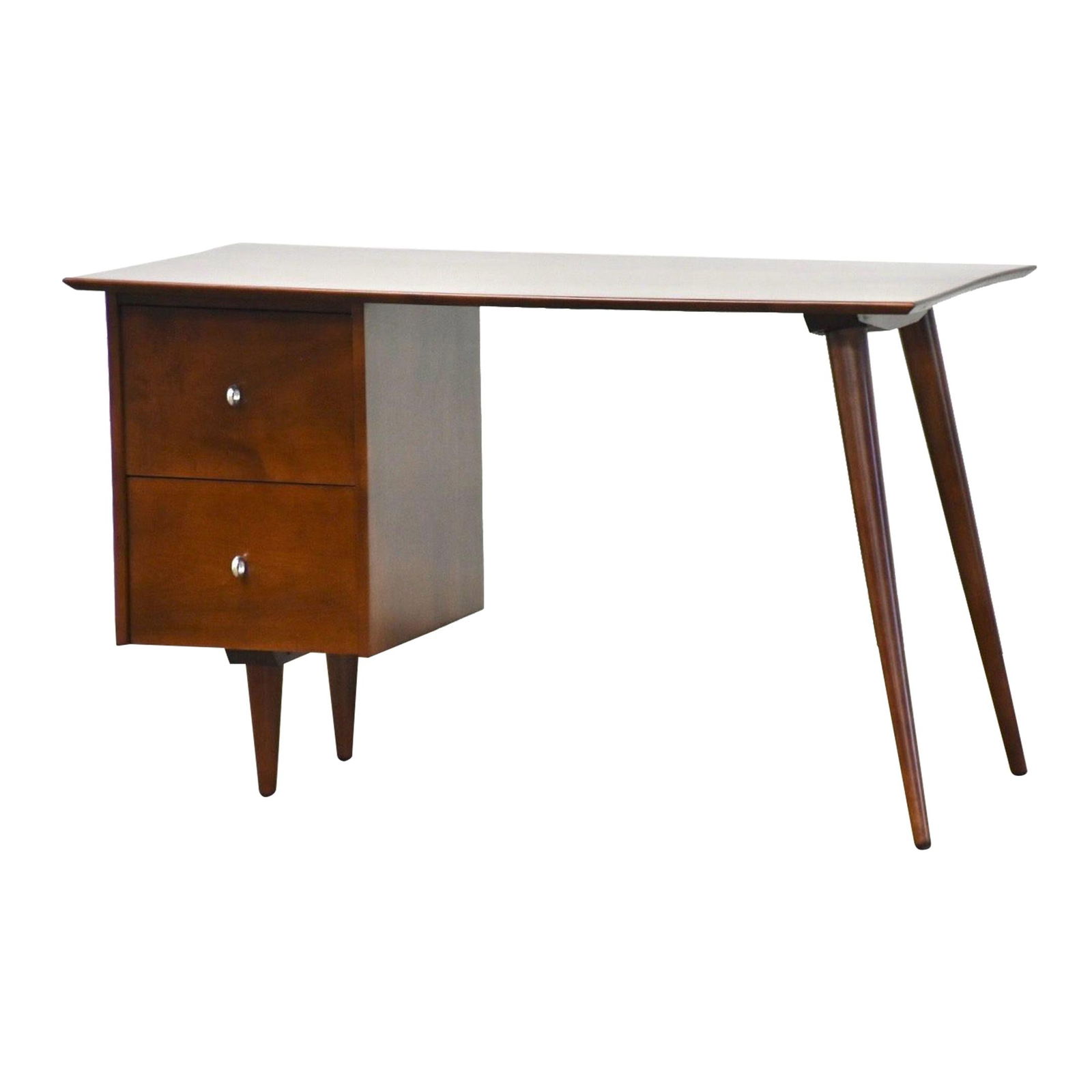 1960s Paul McCobb Planner Group Maple Desk Refinished: 1960s Paul McCobb Planner Group Maple Desk Refinished Discover the timeless elegance of this 1960s refinished desk, a hallmark of mid-century modern design by Paul McCobb for Winchendon's Planner Grou