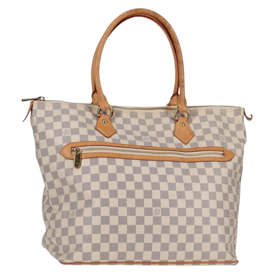 LOUIS VUITTON Damier Azur Saleya GM Tote Bag N51184 Authentic: LOUIS VUITTON Damier Azur Saleya GM Tote Bag N51184 Authentic This authentic LOUIS VUITTON Damier Azur Saleya GM Tote Bag is a stylish and spacious accessory, ideal for daily use. Crafted from durable