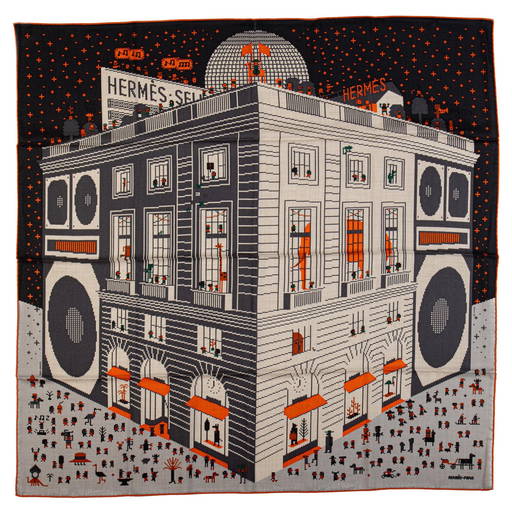 Hermes Faubourg Large Unisex Case Tricolor Canvas France