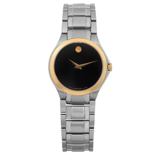 Movado Museum Two Tone Mens Watch 81 G2 1850 Swiss Quartz