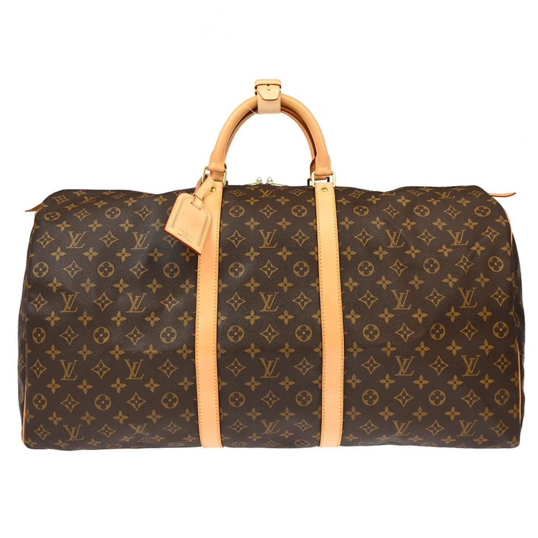Louis Vuitton Keepall 60 Monogram Duffle Handbag M41422 Travel Vintage: Louis Vuitton Keepall 60 Monogram Duffle Handbag M41422 Travel Vintage The Louis Vuitton Monogram Keepall 60 Duffle Handbag is an iconic travel companion, expertly crafted from durable monogram canvas