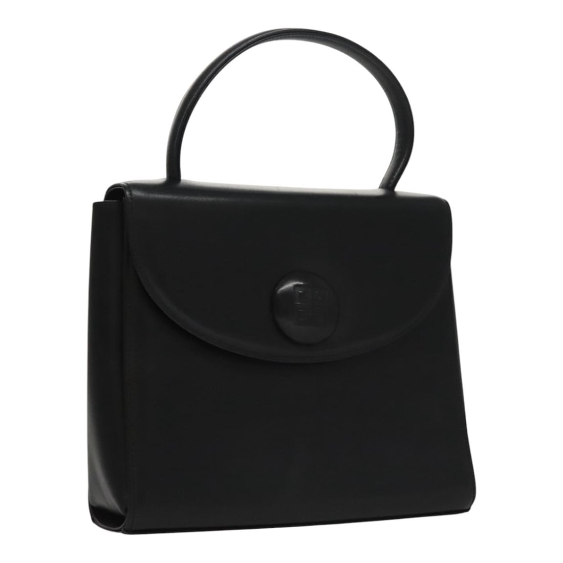 GIVENCHY Black Leather Hand Bag Auth Japan 7.1in: GIVENCHY Black Leather Hand Bag Auth Japan 7.1in This GIVENCHY handbag is a stylish accessory crafted from high-quality leather in a classic black color. With a compact design, it features a handle dr