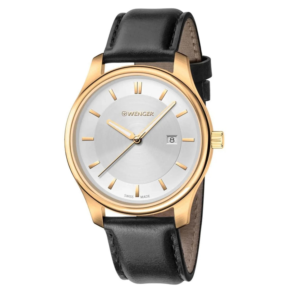 Wenger City Classic 34mm Gold Tone Ladies Quartz Watch Silver Dial 01.1421.101: Wenger City Classic 34mm Gold Tone Ladies Quartz Watch Silver Dial 01.1421.101 Discover the elegance and functionality of the Wenger City Classic Ladies Watch. This stylish wristwatch features a sophi