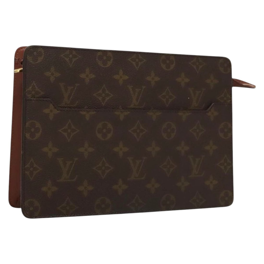 LOUIS VUITTON Monogram Pochette Homme Clutch Bag M51795 Auth France: LOUIS VUITTON Monogram Pochette Homme Clutch Bag M51795 Auth France The LOUIS VUITTON Monogram Pochette Homme Clutch Bag is a stylish accessory crafted from durable Monogram Canvas. This clutch bag fe