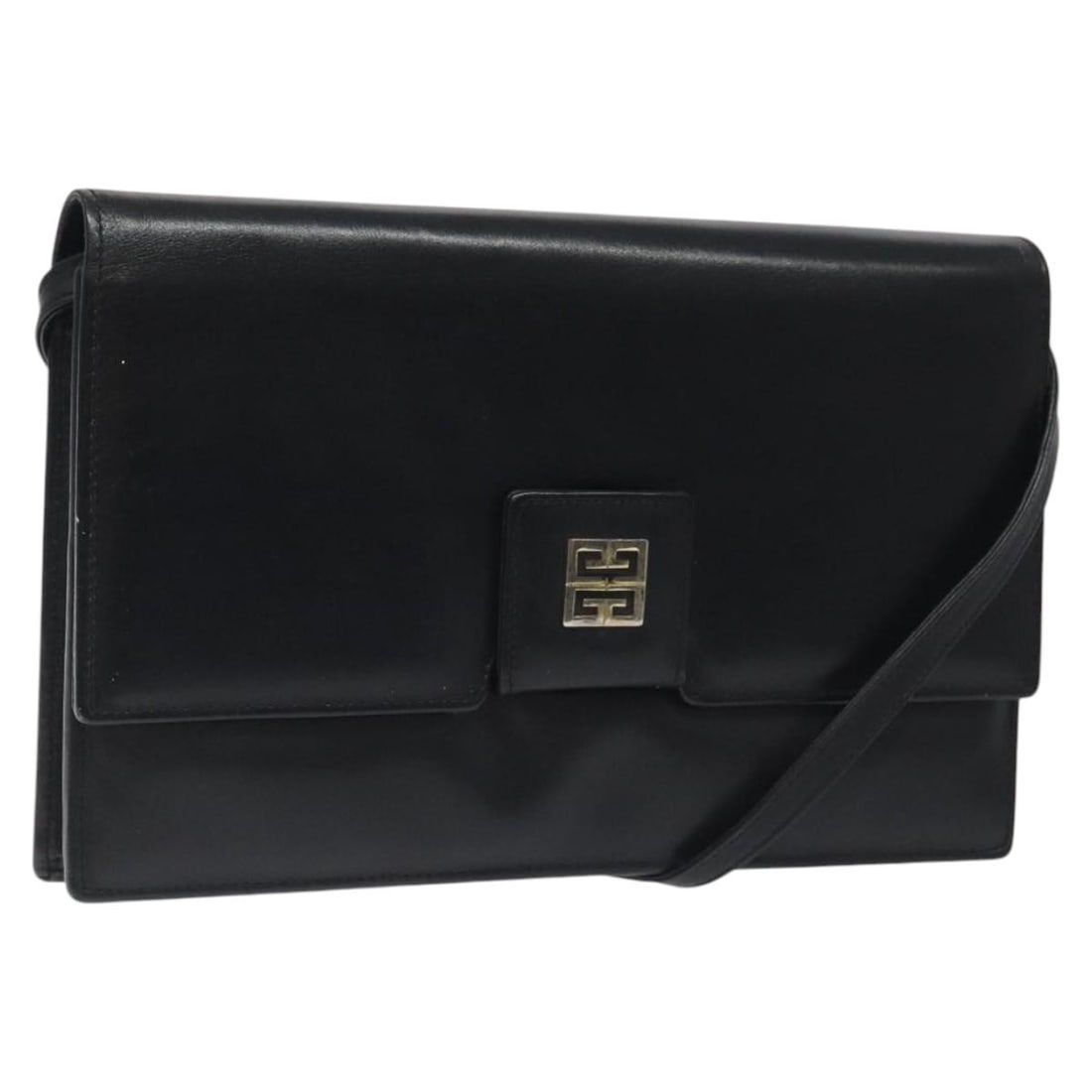 GIVENCHY Black Gold Leather Shoulder Bag Auth Spain: GIVENCHY Black Gold Leather Shoulder Bag Auth Spain This GIVENCHY shoulder bag combines elegance and functionality, crafted from high-quality leather in a striking black and gold color scheme. With ap