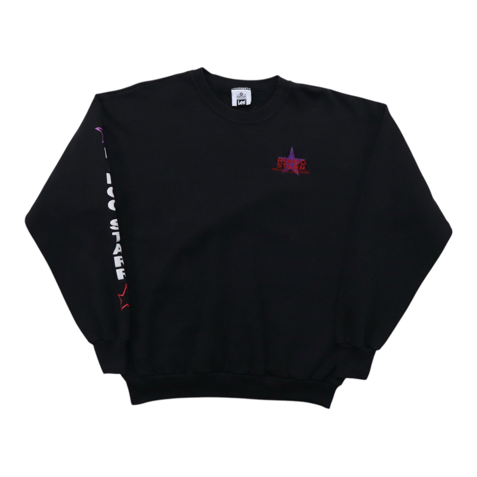 1992 Ringo Starr All Starr Band Vintage Black Sweatshirt XL: 1992 Ringo Starr All Starr Band Vintage Black Sweatshirt XL This original vintage 1992 Ringo Starr and His All Starr Band Sweatshirt is a unique find for music enthusiasts and collectors alike. Crafte