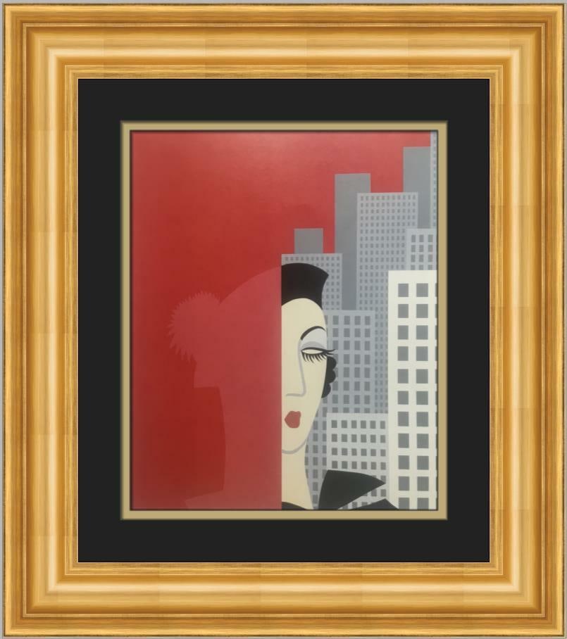 Erte Art Deco Custom Framed Print Fashion Lithograph 18x21: Erte Art Deco Custom Framed Print Fashion Lithograph 18x21 This exquisite custom framed print by the renowned artist Erte showcases a captivating Art Deco style, celebrating the theme of fashion. The