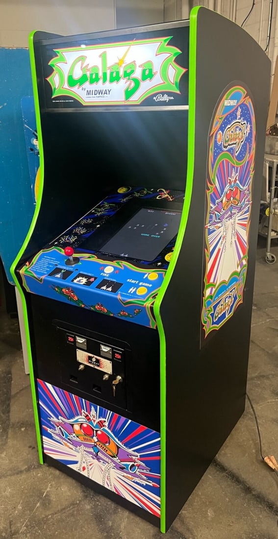 Rare 1981 NAMCO GALAGA Arcade Machine - Excellent Condition: Rare 1981 NAMCO GALAGA Arcade Machine - Excellent Condition Experience the nostalgia of the 1981 GALAGA Arcade Machine by Namco, known for its exciting gameplay and classic design. This well-maintaine