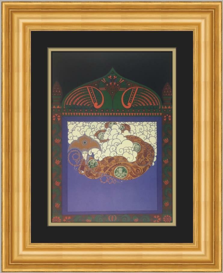 Erte Russian Fairytale Art Deco Print Custom Framed 18x21: Erte Russian Fairytale Art Deco Print Custom Framed 18x21 Add a touch of elegance to your decor with this stunning custom framed print titled 'Russian Fairytale' by the renowned artist Erte. This Art