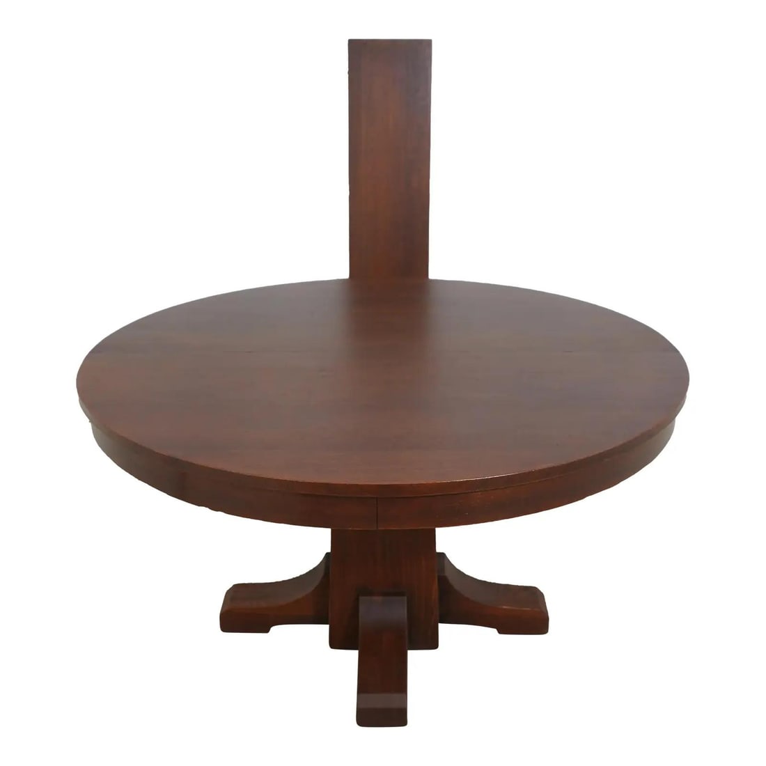 Authentic Antique Stickley Round Oak Dining Table C.1900-1910: Authentic Antique Stickley Round Oak Dining Table C.1900-1910 Experience the charm of early 20th-century craftsmanship with this authentic Stickley round dining room table, dating from approximately 1