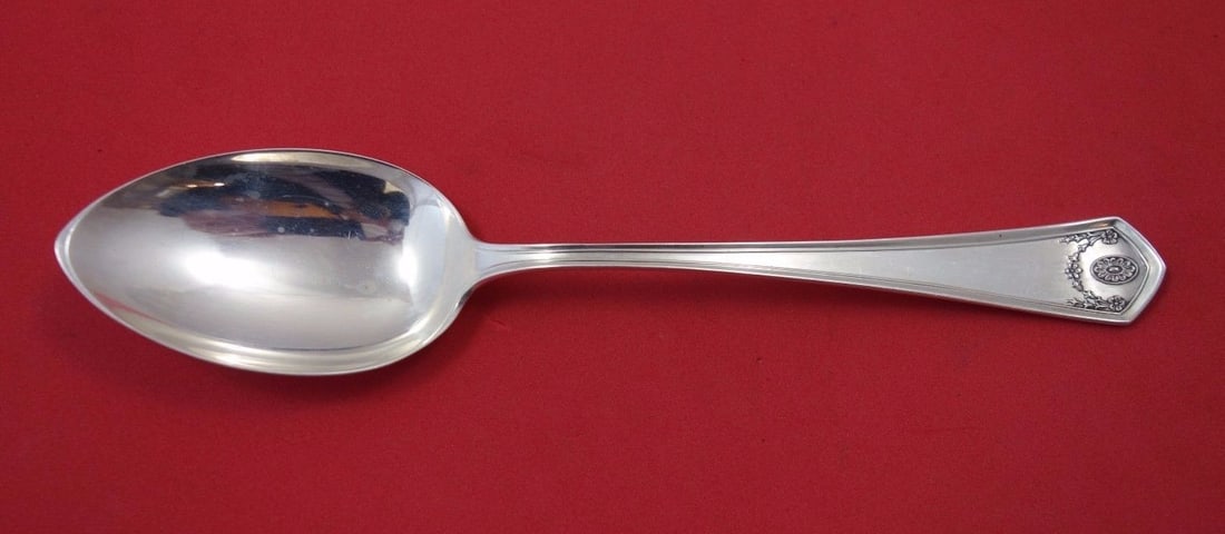 Frank Smith Georgian Garland Sterling Silver Soup Spoon 7 1/8": Frank Smith Georgian Garland Sterling Silver Soup Spoon 7 1/8" This exquisite Sterling Silver Place Soup Spoon, crafted by Frank Smith, features the elegant Georgian Garland pattern. Measuring 7 1/8 i