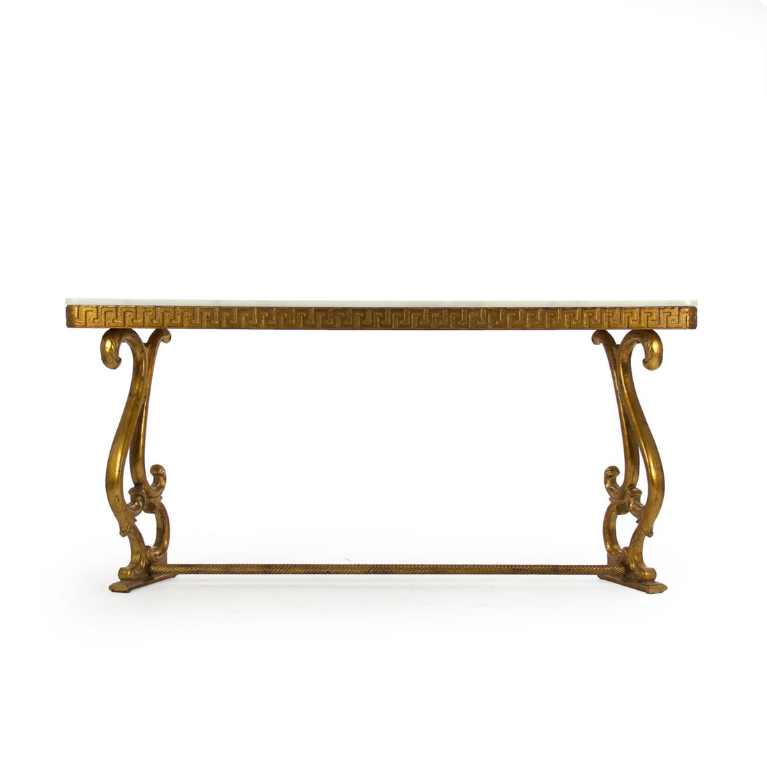Zentique Emeline Brass Console Table 31.25H 65.50W 16.50D: Zentique Emeline Brass Console Table 31.25H 65.50W 16.50D Introducing the Elegant Brass Emeline Console Table, a stunning addition to any home decor. This console table features a luxurious brass fini