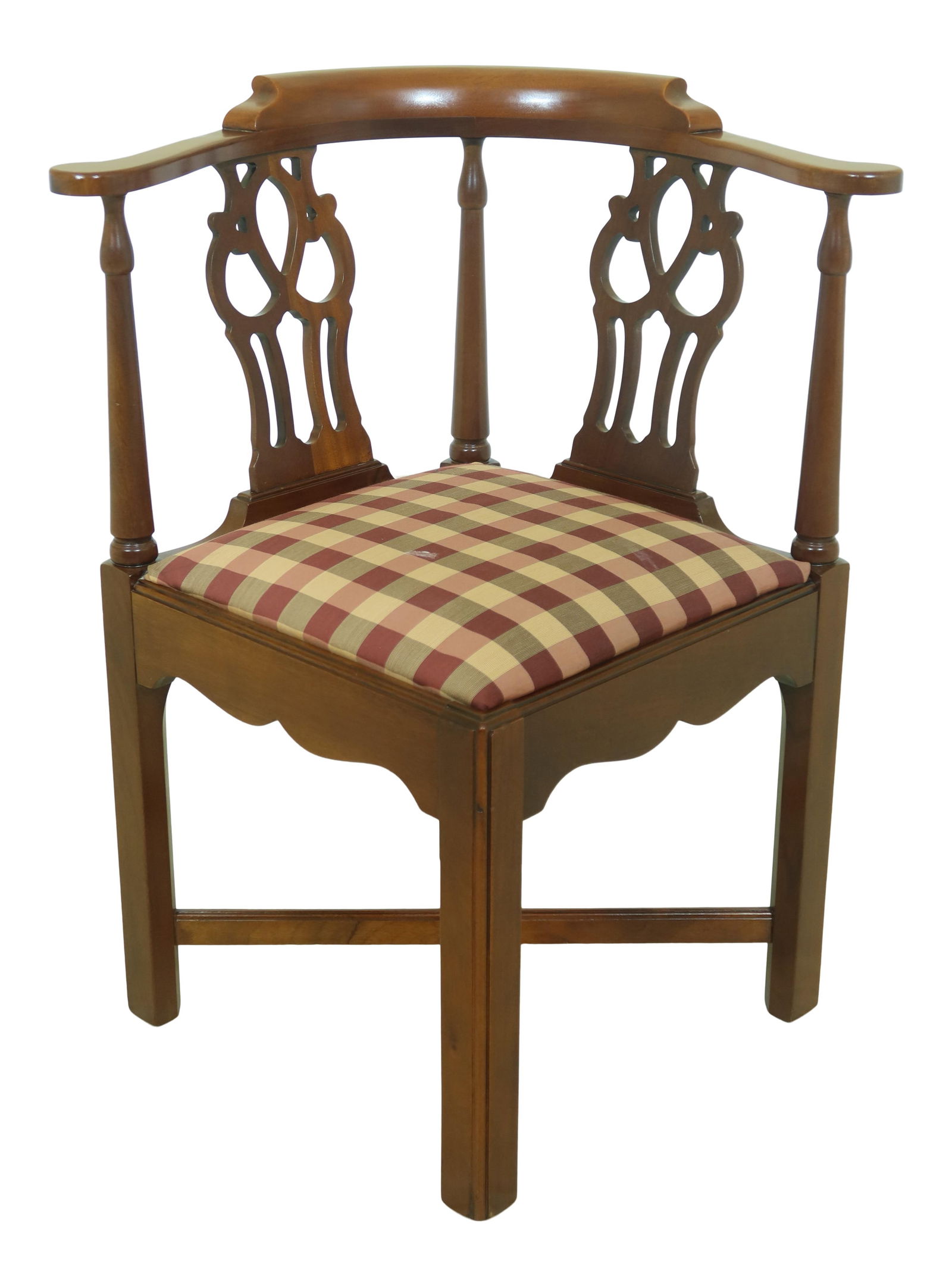 Chippendale Mahogany Corner Chair Traditional Design 18th Century Style: Chippendale Mahogany Corner Chair Traditional Design 18th Century Style This Chippendale Mahogany Corner Chair showcases high-quality construction with a traditional 18th-century design. Crafted from