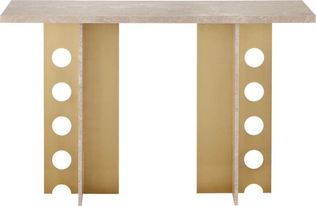 Currey Selene Console Table Polished Brass Timeless Design: Currey Selene Console Table Polished Brass Timeless Design Introducing the Selene Console Table, a stunning piece that embodies timeless elegance with its polished brass finish. This console table is