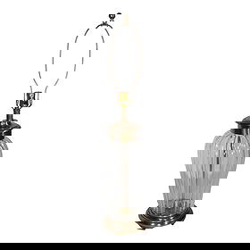 Frederick Cooper Hollywood Regency Glass Brass Table Lamp 32": Frederick Cooper Hollywood Regency Glass Brass Table Lamp 32" Illuminate your space with this elegant Hollywood Regency style table lamp by Frederick Cooper, crafted in the 1970s or 80s. The lamp feat