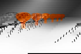 Rare Six Bentwood Dining Chairs by Norman Cherner for Plycraft 1963: Rare Six Bentwood Dining Chairs by Norman Cherner for Plycraft 1963 This rare set of six Bentwood dining chairs, designed by the renowned Norman Cherner for Plycraft in 1963, combines classic design w