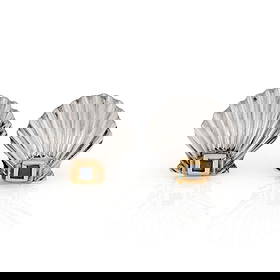 Tiffany & Co. Vintage 14k Gold Silver Sapphire Sea Shell Clip-On Earrings: Tiffany & Co. Vintage 14k Gold Silver Sapphire Sea Shell Clip-On Earrings Discover a stunning pair of vintage clip-on earrings by Tiffany & Co., elegantly designed with 14k yellow gold and silver. Eac