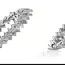 Platinum 15.21ct Emerald Cut Diamond Eternity Band Size 7