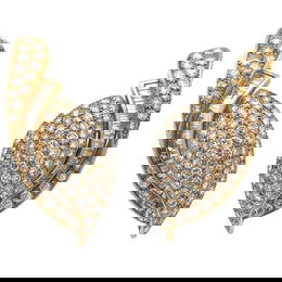 Harbor Diamonds Retro 18KT Gold Diamond Earrings 16.50 Carats