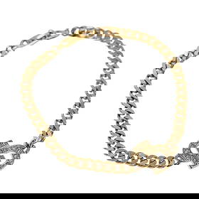 Christian Dior Gold Metal Bracelet Authentic 20cm: Christian Dior Gold Metal Bracelet Authentic 20cm This stylish Christian Dior bracelet is crafted from durable metal and features a stunning gold color that adds a touch of elegance to any outfit. The