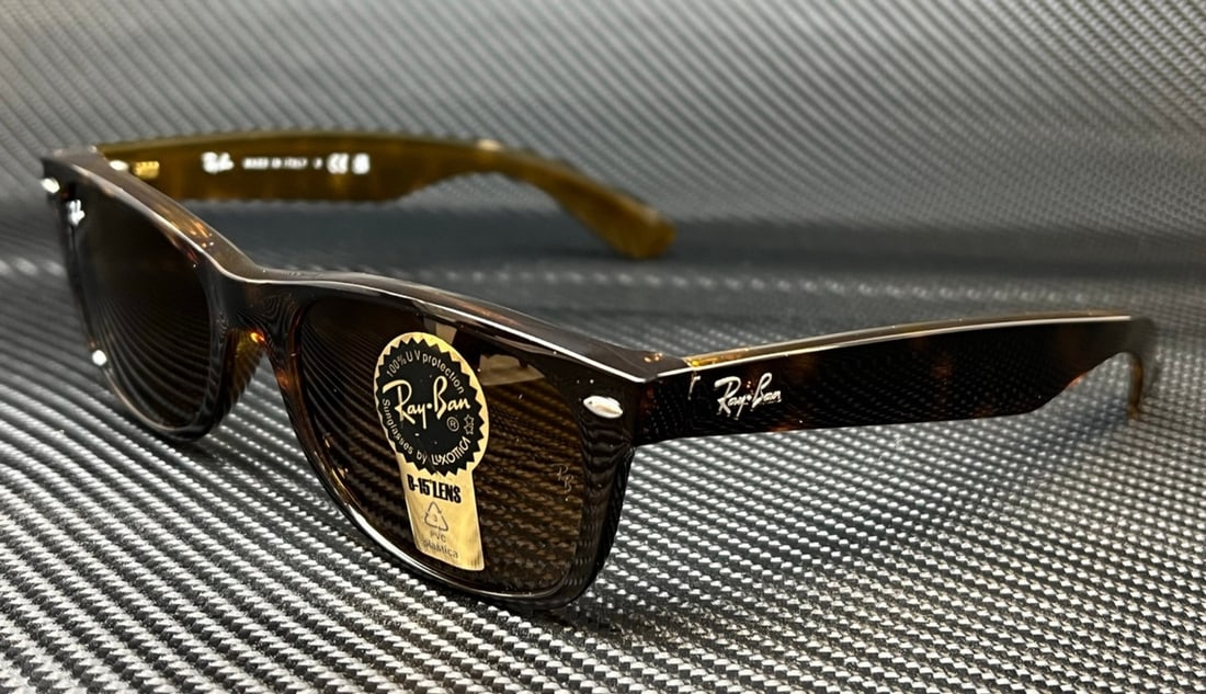 Ray-Ban RB2132 710 Havana Square 55mm Unisex Sunglasses with Case: Ray-Ban RB2132 710 Havana Square 55mm Unisex Sunglasses with Case Experience the iconic style of Ray-Ban with these RB2132 710 Havana Square sunglasses. Designed for both men and women, these unisex s