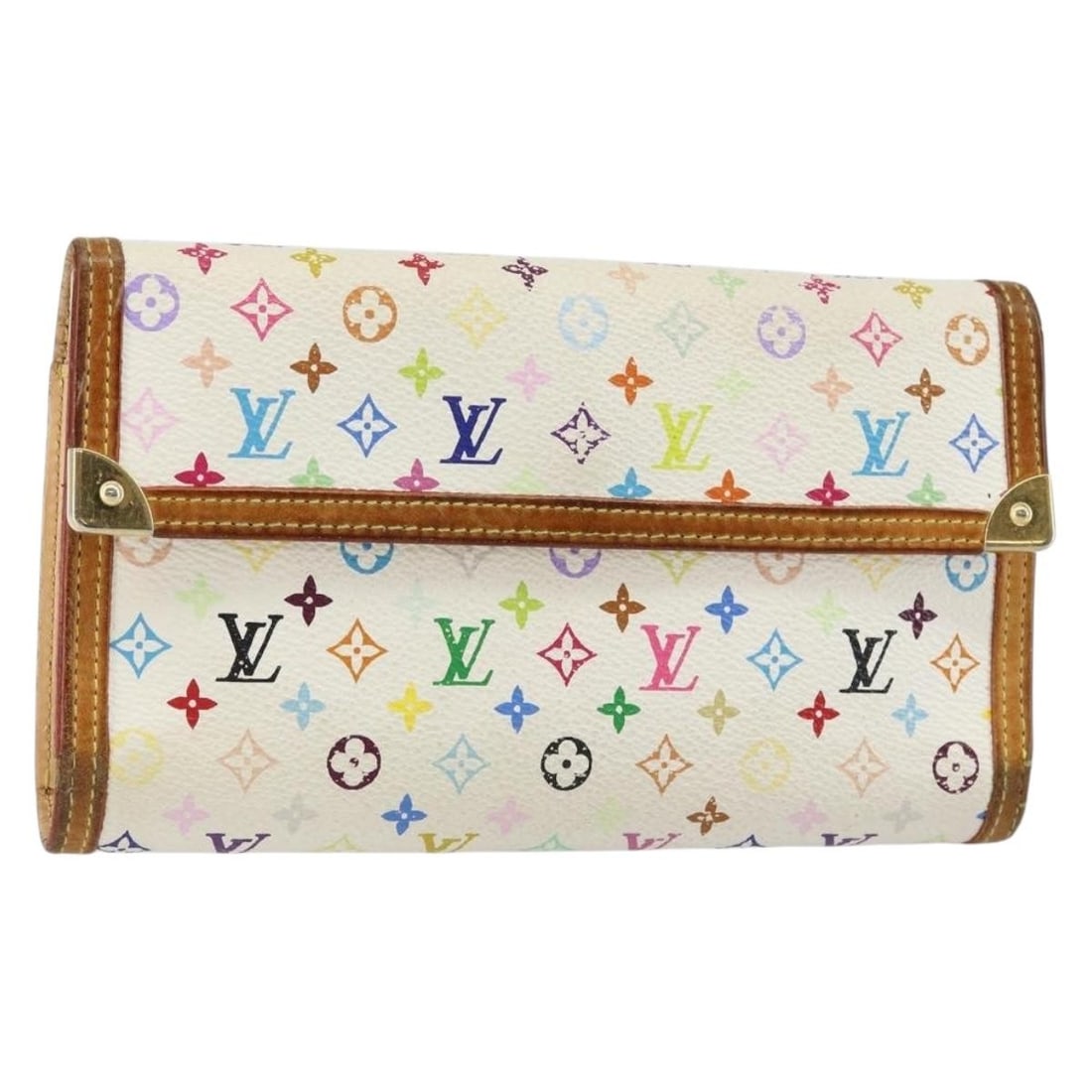 LOUIS VUITTON Multicolor Porte Tresor International Wallet M92659 Authentic France: LOUIS VUITTON Multicolor Porte Tresor International Wallet M92659 Authentic France This Louis Vuitton Multicolor Porte Tresor International Wallet is a stylish long wallet crafted from durable Monogra